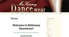 Desktop Screenshot of mckinneydancewear.com